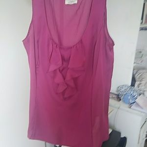 Pink silky tank